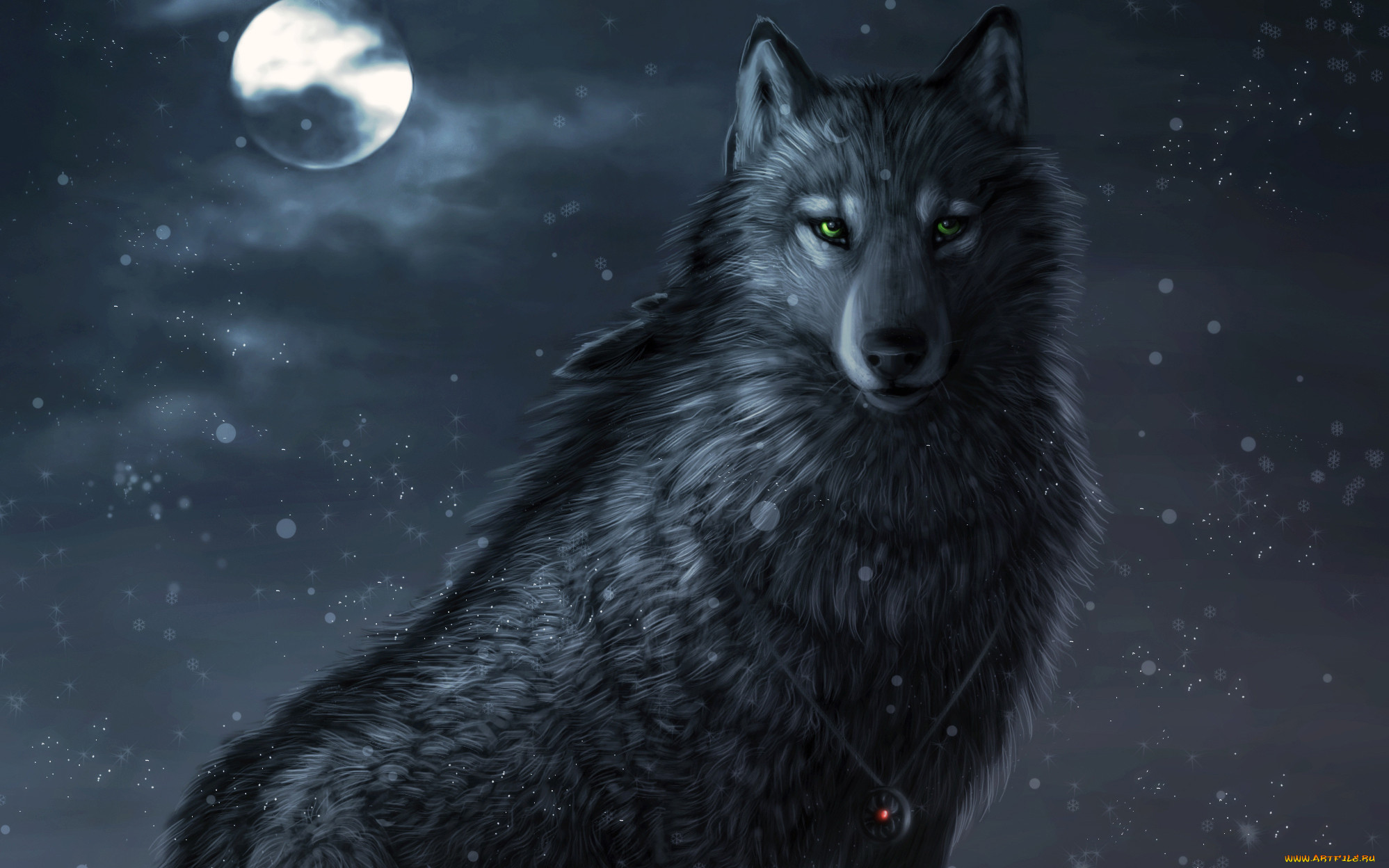 Черный волк с зелеными глазами - фото и картинки жк-вершина-сайт.рф